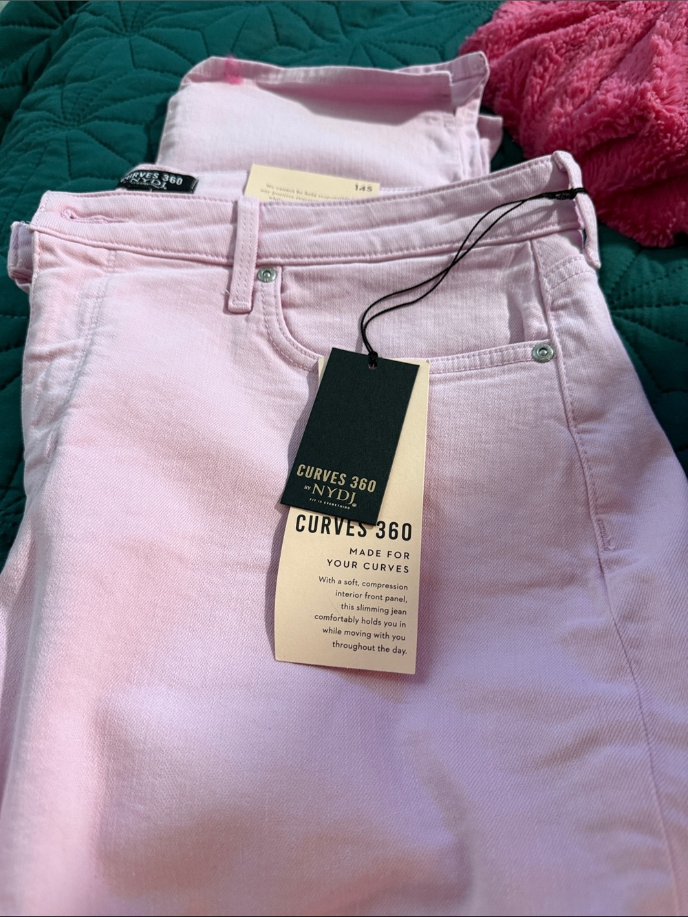 NYDJ Curves 360 Light Pink High-Rise Jeans